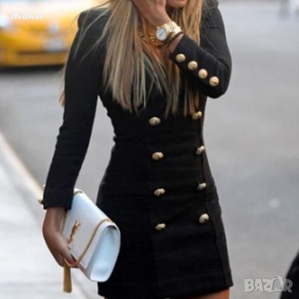 Уникална черна рокля, снимка 1