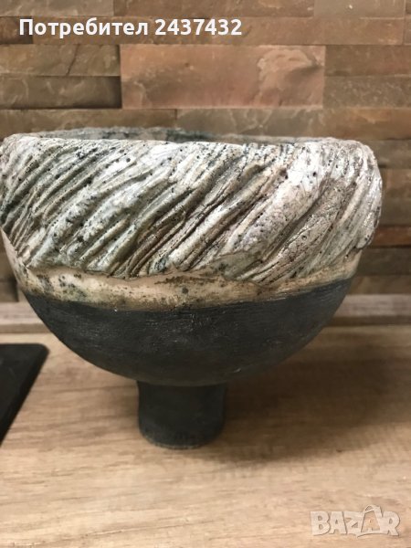Ръчно изработена керамична купа, снимка 1