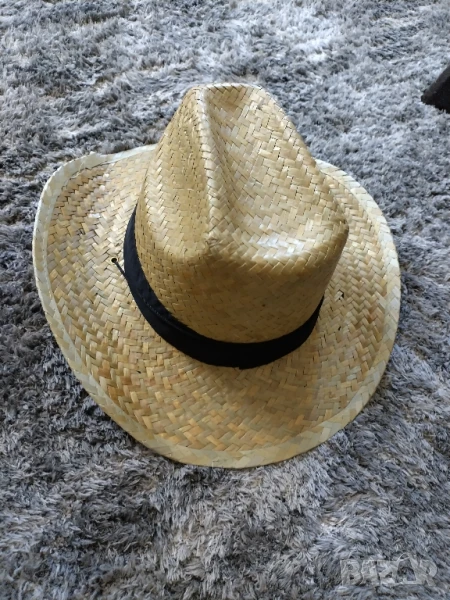 мъжка сламена шапка , снимка 1