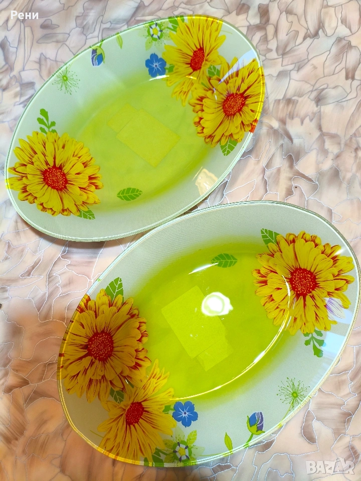 стъклени чинии , снимка 1