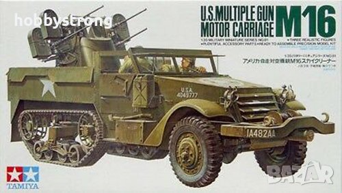 НОВА ЦЕНА на бронирана кола M16 мащаб 1:35 Tamiya 35081, снимка 1