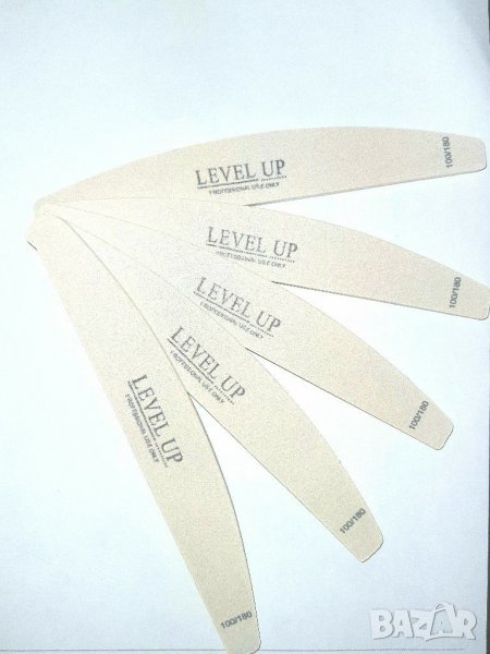 Пила за нокти 100/180 LEVEL UP - PREMIUM - 5бр.+1 безплатно , снимка 1