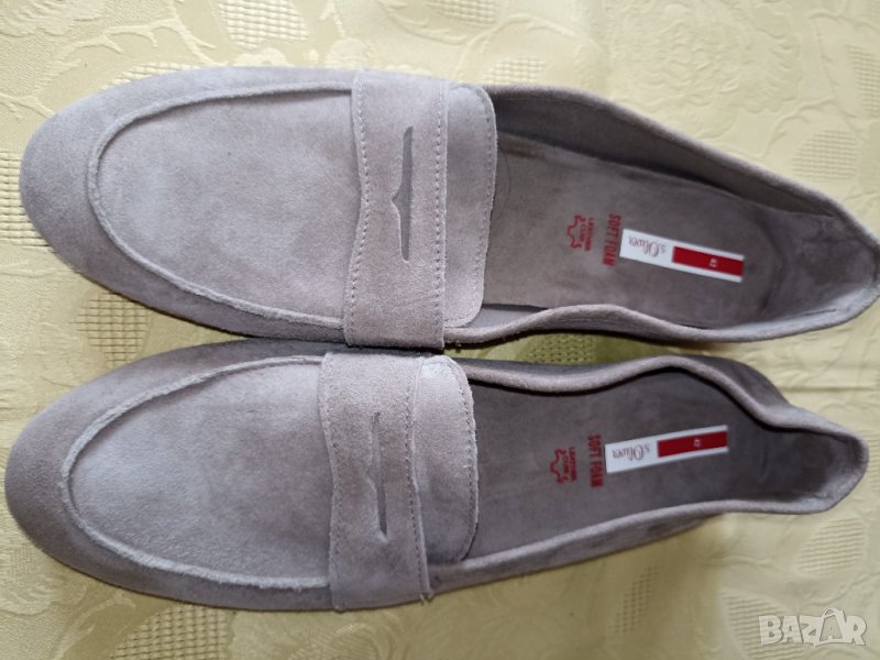 S.Oliver N- 42 ,стелка 27 см- Естествен велур- нови мокасини , снимка 1