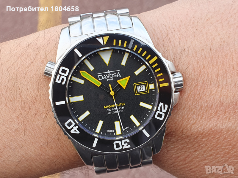 DavosA Swiss ETA2824-2 Automatic 300m. Diver, снимка 1