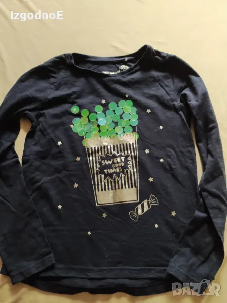146/152 Готина блуза с пайети , снимка 1