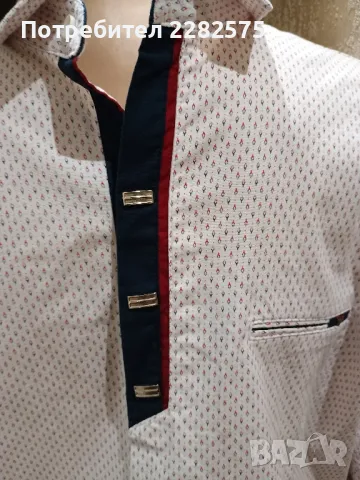 Мъжка риза с къс ръкав ХЛ/ХХЛ , снимка 5 - Ризи - 47581915