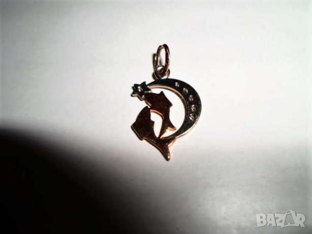 Руска златна висулка - зодия риби, снимка 4 - Колиета, медальони, синджири - 42168434