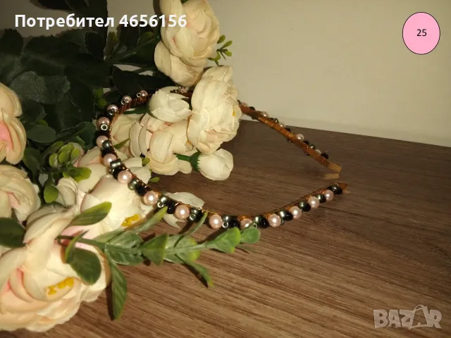 Диадеми с перли и кристали 4 €, снимка 4 - Аксесоари за коса - 56543736