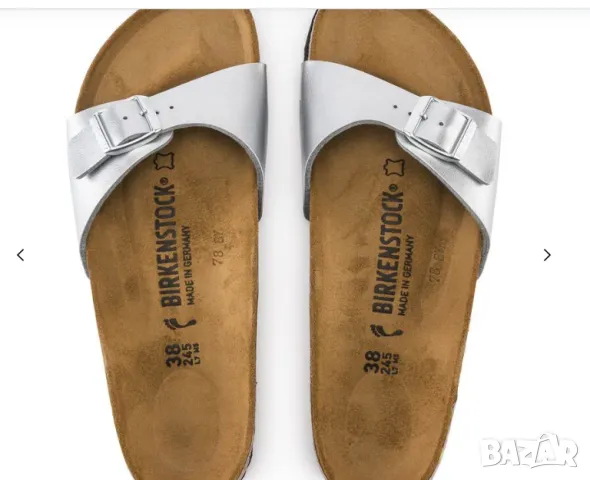 Birkenstock Madrid Birko номер 40 -Flor Sandals - Regular - Silver , снимка 4 - Сандали - 50169646