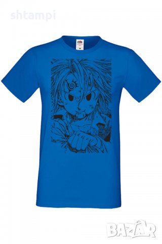 Мъжка тениска,The Seven Deadly Sins Meliodas 02,Анимация,игра,Празник,Повод,, снимка 4 - Тениски - 37978728