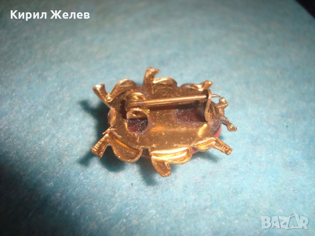 СТАРА БРОШКА - КАЛИНКА ПОЗЛАТЕНА ВИНТИДЖ НАКИТ 19380, снимка 6 - Антикварни и старинни предмети - 35654647
