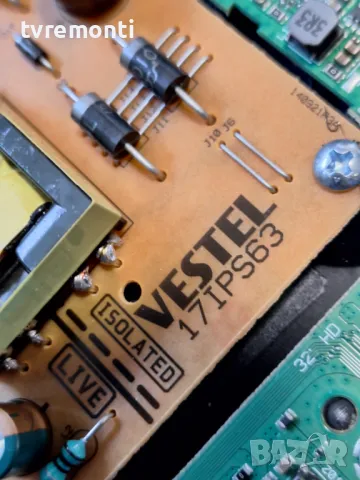 POWER BOARD 17IPS63 for 32 inc DISPLAY, for ,UNITED UN32322S , for 32inc DISPLAY VES315WNGH-L4-N91, снимка 2 - Части и Платки - 49780156