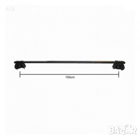 Напречни греди за багажник за автомобили с 4 бр. ключа, 130см, снимка 4 - Аксесоари и консумативи - 29458063