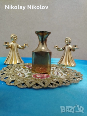 винтидж месингови свещници, снимка 8 - Декорация за дома - 54017352