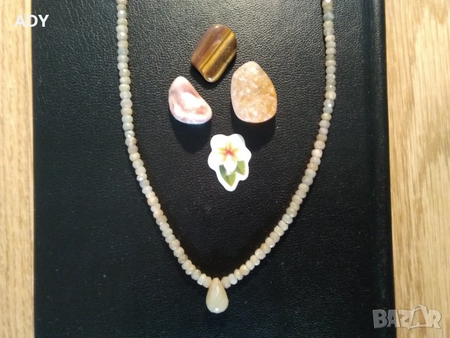  КОЛИЕ С ЕСТЕСТВЕНИ ФАСЕТИРАНИ САПФИРИ - 44 см-ПРОМОЦИЯ, снимка 2 - Други - 30241307