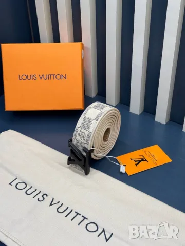 колани от естествена кожа 3см louis vuitton, снимка 6 - Колани - 50406225