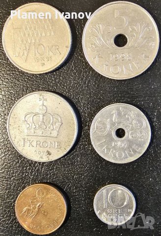 Лот монети Норвегия в добро състояние