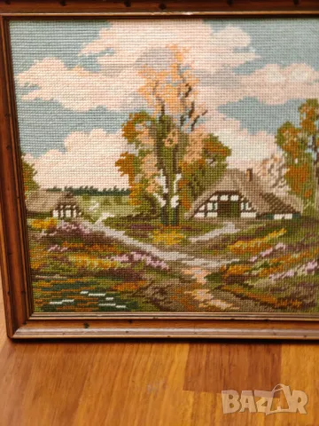 Лот гоблени масивни дървени рамки, снимка 4 - Гоблени - 48325483