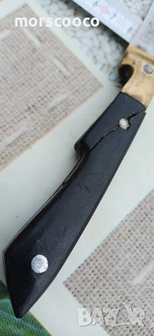 Стар кован бургуджийски нож , снимка 4 - Ножове - 54094953