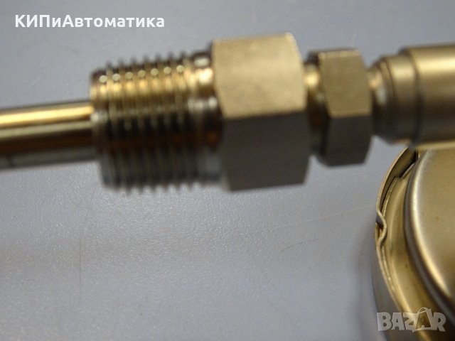 биметален термометър NUOVA FIMA Ø110 mm G1/2 KL1 0/+200°C L-85mm, снимка 6 - Резервни части за машини - 35228861