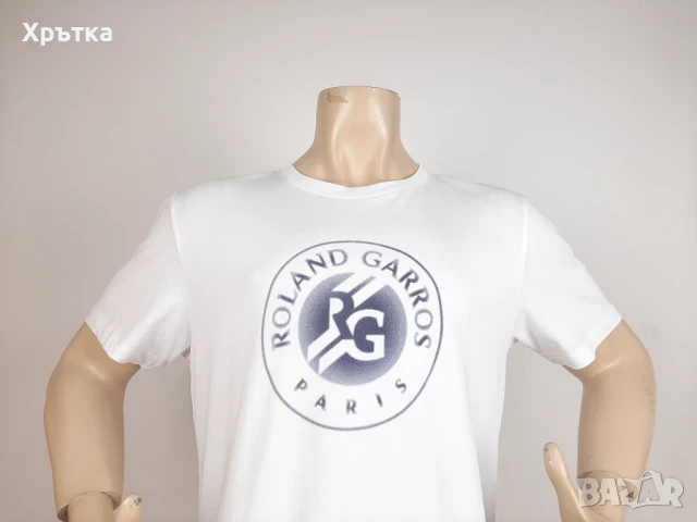 Lacoste Roland Garros - Оригинална мъжка тениска размер XL, снимка 5 - Тениски - 50689630