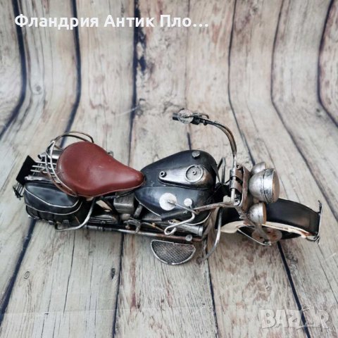Метална декорация - Ретро мотоциклет М, снимка 3 - Декорация за дома - 42459487