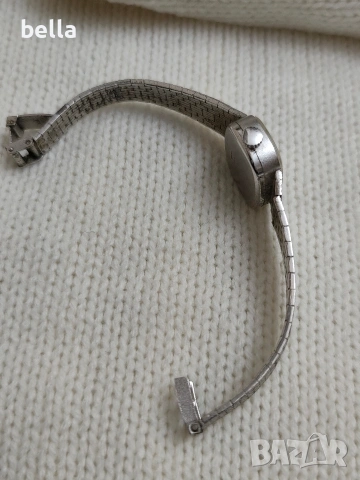 Сребърен елегантен механичен дамски часовник Medalia 17 камъка,проба сребро 835 , снимка 5 - Антикварни и старинни предмети - 53148321