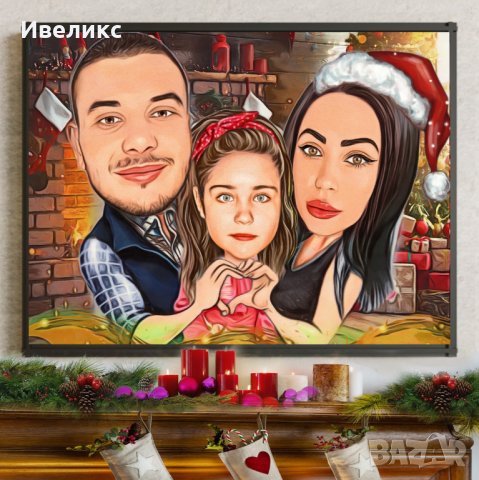 Коледна КАРИКАТУРА коледа , снимка 10 - Картини - 38731548
