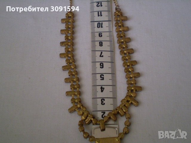 Старо колие огърлица чешки лилав кристал, снимка 3 - Антикварни и старинни предмети - 36860199