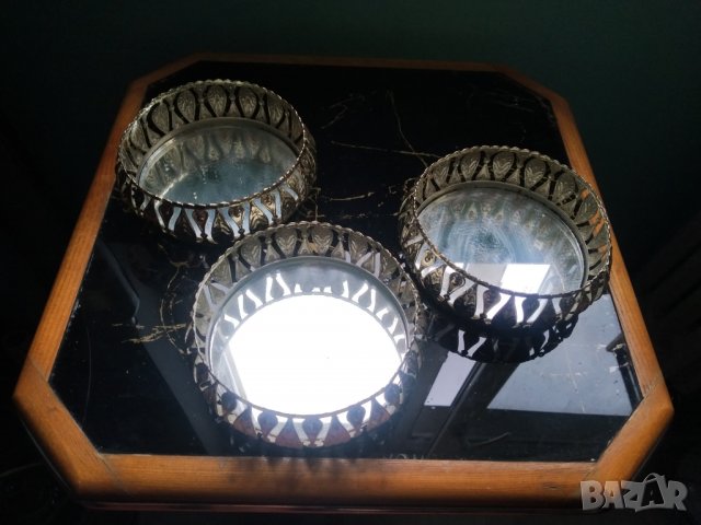 три посребрени метални купи-комплект