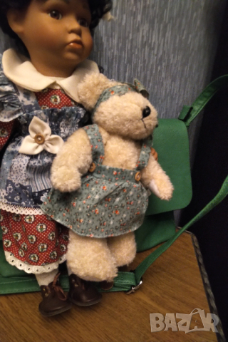 КОЛЕКЦИОНЕРСКА РЕТРО ПОРЦЕЛАНОВА КУКЛА, снимка 6 - Колекции - 44658922