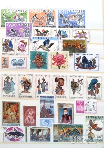 Пощенски марки /Руанда /195 бр.  К.3, снимка 3 - Филателия - 50858059