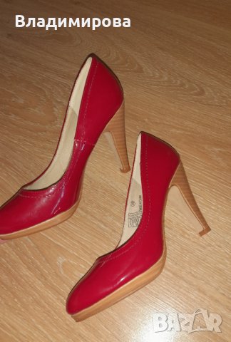 Обувки на ток- Buffalo (червени, 39 размер)