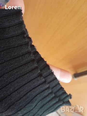 Черна къса блуза с дълъг ръкав , снимка 9 - Блузи с дълъг ръкав и пуловери - 51093674