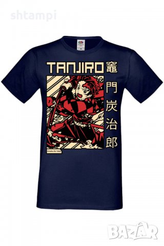 Мъжка тениска Demon Slayer Tanjiro Kamado,Анимация,игра,Празник,Повод., снимка 6 - Тениски - 37939211