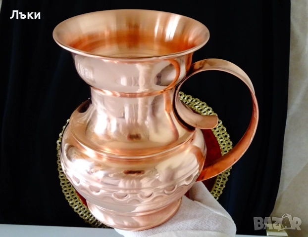 Битова медна кана за вино,чиста червена мед. , снимка 9 - Антикварни и старинни предмети - 51895674