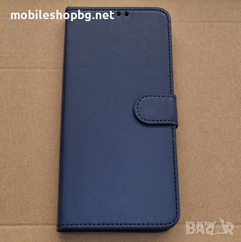 Redmi Note 14 4G калъф страничен с прегради и закопчаване черен син , снимка 5 - Калъфи, кейсове - 50482344