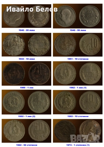 59 български монети 1888-1997, снимка 3 - Нумизматика и бонистика - 52940857