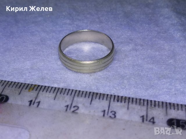 СТИЛЕН СРЕБЪРЕН ВИНТИДЖ АРТ ПРЪСТЕН СРЕБРО 925 АНГЛИЯ Тип ХАЛКА 40120, снимка 11 - Пръстени - 42761276