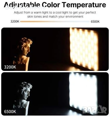 VIJIM VL120 Мощен преносим комплект LED лампа за видео разговори, снимка 8 - Други - 53914349