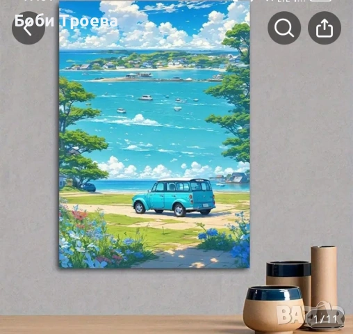 Живописен Пейзаж на Морския Бряг - Спокоен Крайбрежен Пейзаж с Тюркоазени Води