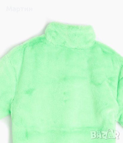 Дамско яке Nike Faux Fur Green - размер XS/S, снимка 10 - Якета - 40677623