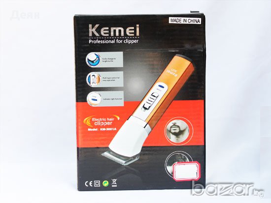 Машинка за подстригване Kemei 3001 A, снимка 4 - Продукти за коса - 30852307