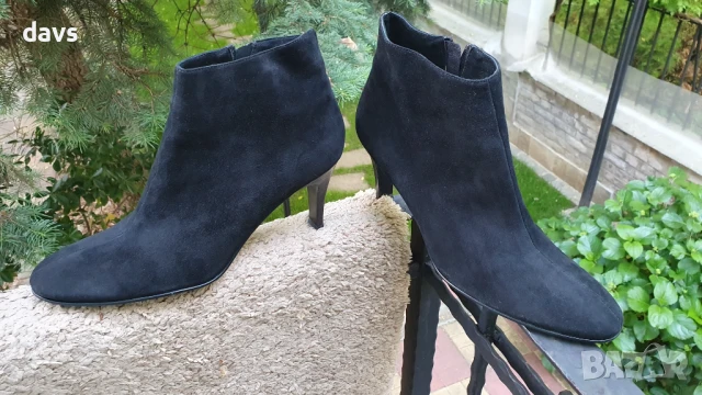 Боти - естествен велур - като нови, снимка 2 - Дамски боти - 50490318