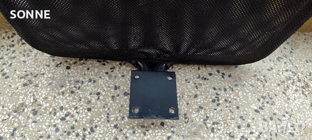 Oблегалка за стол – черна мрежа и еко кожа, снимка 4 - Столове - 42204682