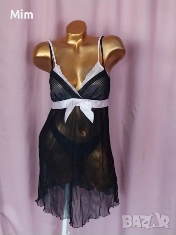 Triumph 40 Черна еластична нощница солей 