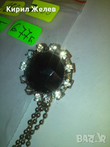 РЕТРО АРТ БРОШКА с КАМЪНИ и ФАСЕТИРАН КРИСТАЛ 7865, снимка 6 - Други - 29843983