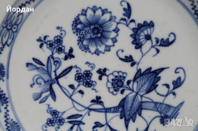 Порцеланова чиния Мейсен, снимка 6 - Чинии - 37074698