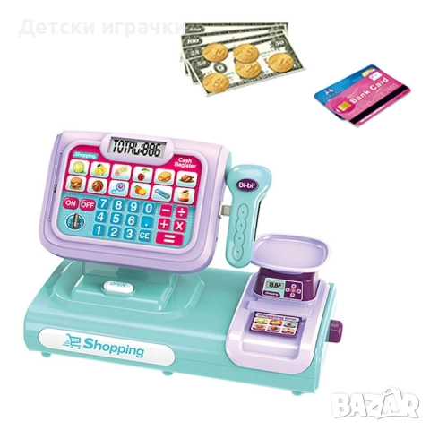 Касов апарат с тъчскрийн и скенер, с везна, снимка 4 - Образователни игри - 52834775