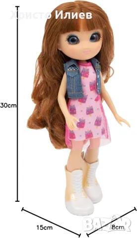 UNIQUE EYES Кукла с реалистични очи София 25см, снимка 4 - Кукли - 47658946